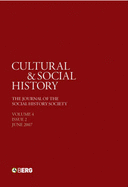 Cultural and Social History: The Journal of the Social History Society