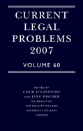 Current Legal Problems 2007: Volume 60