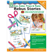 Cut, Color, Trace & Paste Rebus Stories, Ages 5 - 8