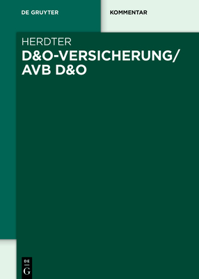 D&o-Versicherung/Avb D&o - Herdter, Fabian (Editor)