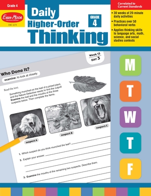 Daily Higher-Order Thinking, Grade 4 Teacher Edition - Evan-Moor Educational Publishers