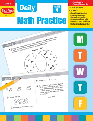 Daily Math Practice, Grade 4 Teacher Edition - Evan-Moor Corporation