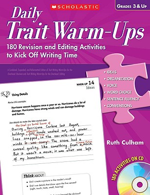 Daily Trait Warm-Ups, Grades 3 & Up: 180 Revision and Editing Activities to Kick Off Writing Time - Culham, Ruth