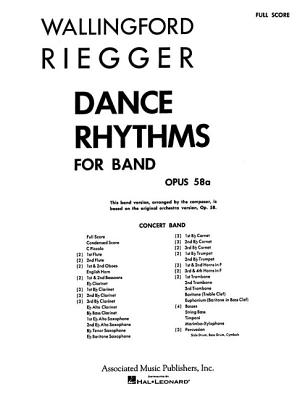 Dance Rhythms for Band, Op. 58: Full Score - Rieggr, Wallingford (Composer)