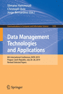 Data Management Technologies and Applications: 8th International Conference, Data 2019, Prague, Czech Republic, July 26-28, 2019, Revised Selected Papers