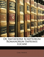 de Imitatione Scriptorum Romanorum Imprimis Lucani