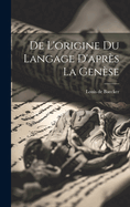 de L'Origine Du Langage D'Apres La Genese