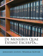 de Mensibus Quae Extant Excerpta...