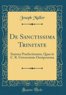 de Sanctissima Trinitate: Summa Praelectionum, Quas in C. R. Universitate Oenipontana (Classic Reprint)