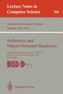 Deductive and Object-Oriented Databases: Third International Conference, Dood '93, Phoenix, Arizona, USA, December 6-8, 1993. Proceedings