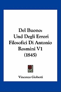 Del Buono: Und Degli Errori Filosofici Di Antonio Rosmini V1 (1845)