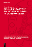 Delilles "Grten" Ein Mosaikbild Des 18. Jahrhunderts