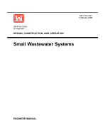 Design, Construction and Operation: Small Wastewater Systems (Engineer Manual 1110-2-501)