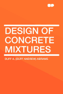 Design of Concrete Mixtures