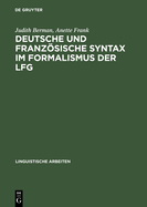 Deutsche Und Franzsische Syntax Im Formalismus Der Lfg