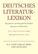 Deutsches Literatur-Lexikon, Ergnzungsband III, Christener - Fowelin