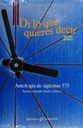 Di lo que quieres decir 2021: Antolog?a de siglemas 575