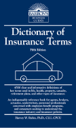 Dictionary of Insurance Terms - Rubin, Harvey W