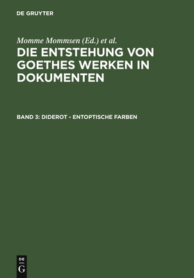 Diderot - Entoptische Farben - Mommsen, Katharina (Editor)