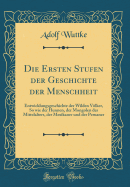 Die Ersten Stufen Der Geschichte Der Menschheit: Entwicklungsgeschichte Der Wilden Volker, So Wie Der Hunnen, Der Mongolen Des Mittelalters, Der Mexikaner Und Der Peruaner (Classic Reprint)