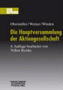 Die Hauptversammlung Der Aktiengesellschaft