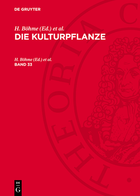 Die Kulturpflanze - Bhme, H (Editor), and M?ller-Stoll, W R (Editor), and Rieger, R (Editor)