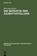 Die Semantik Der Adjektivstellung: Eine Kognitive Studie Zur Konstruktion >Adjektiv + Substantiv