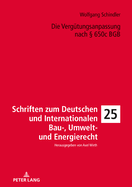 Die Verguetungsanpassung Nach  650c BGB