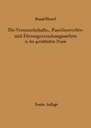 Die Vormundschafts-, Familienrechts- Und F?rsorgeerziehungssachen in Der Gerichtlichen PRAXIS