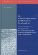 Die Wissenschaftstheorie des Dominicus Gundissalinus