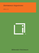 Difference Equations: Edl-L-15