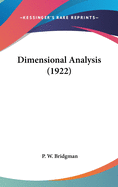 Dimensional Analysis (1922)