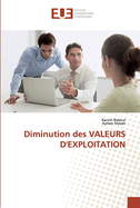 Diminution des VALEURS D'EXPLOITATION