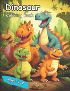 Dinosaur Coloring Book: Cute Dinosaur Coloring Book