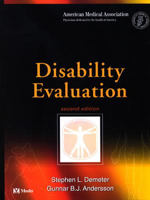 Disability Evaluation - Demeter, Stephen L, and Andersson, Gunnar B J, MD