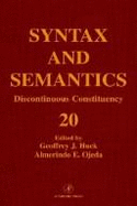 Discontinuous Constituency - Huck, Geoffrey J