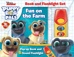 Disney Junior Puppy Dog Pals: Fun on the Farm Book and Flashlight Set
