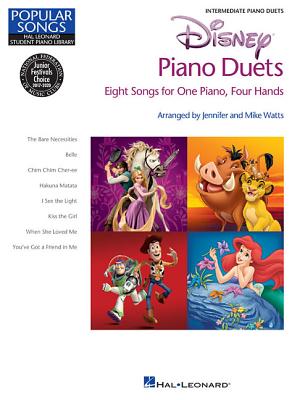 Disney Piano Duets: Hal Leonard Student Piano Library Popular Songs Series Intermediate 1 Piano, 4 Hands - Watts, Mike, and Watts, Jennifer