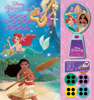 Disney Princess: Moana, Rapunzel, and Ariel Movie Theater Storybook & Movie Projector - Baranowski, Grace (Adapted by)