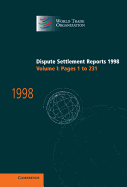 Dispute Settlement Reports 1998: Volume 1, Pages 1-231