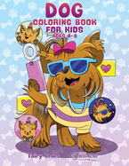 Dog Coloring Book for Kids Ages 4-8: Cute and Adorable Cartoon Dogs and Puppies