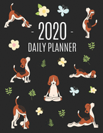 Dog Yoga Planner 2020: Large Funny Animal Agenda - Meditation Puppy Yoga Organizer: January - December (12 Months) - For Work, Appointments, College, Office or School