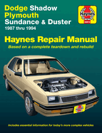 Doge Shadow/Plymouth Sundance & Duster automotive repair manual : 1987 to 1994