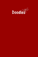 Doodle Journal - Great for Sketching, Doodling, Project Planning or Brainstorming: Medium Ruled, Soft Cover, 6 X 9 Journal, Brick Red, 200 Undated Pages