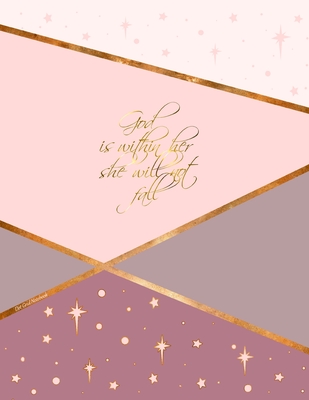 Dot Grid Notebook: Christian Gifts for Women. A no-frills dotted journal in an X-large SOFTBACK with a PRINTED IMAGE of gold trim; 100 numbered pages; from our Stars in Blush range - Bookx, Smart
