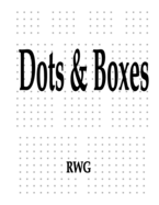 Dots & Boxes: 50 Pages 8.5" X 11"