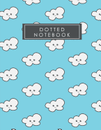 Dotted Notebook: 110 Dot Grid Pages / 8.5 x 11 / Best for note, diary, journal / Little Cloud Blue Sky Shade Cover Designed