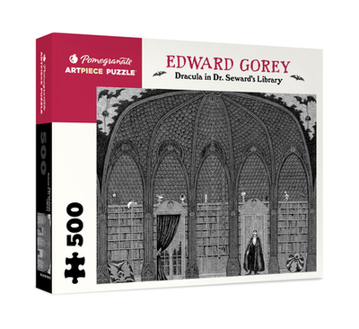 Dracula in Dr. Seward's Library 500-Piece Jigsaw Puzzle - Edward Gorey