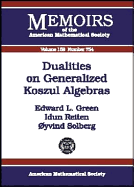 Dualities on Generalized Koszul Algebras - Green, Edward L