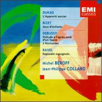 Dukas: L'Apprenti sorcier; Bizet: Jeux d'enfants;  Debussy: Prlude  l'apres-midi d'un faun; 2 Nocturnes; Ravel: Rap - Jean-Philippe Collard (piano); Michel Broff (piano); Alain Lanceron (conductor)